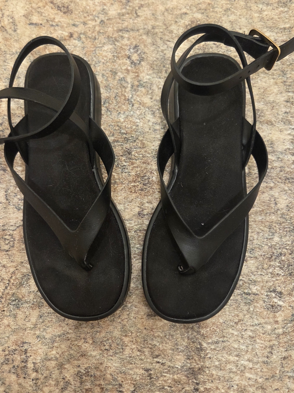 Mango Black Platform Ankle-Strap Sandals - Picture 8 of 8
